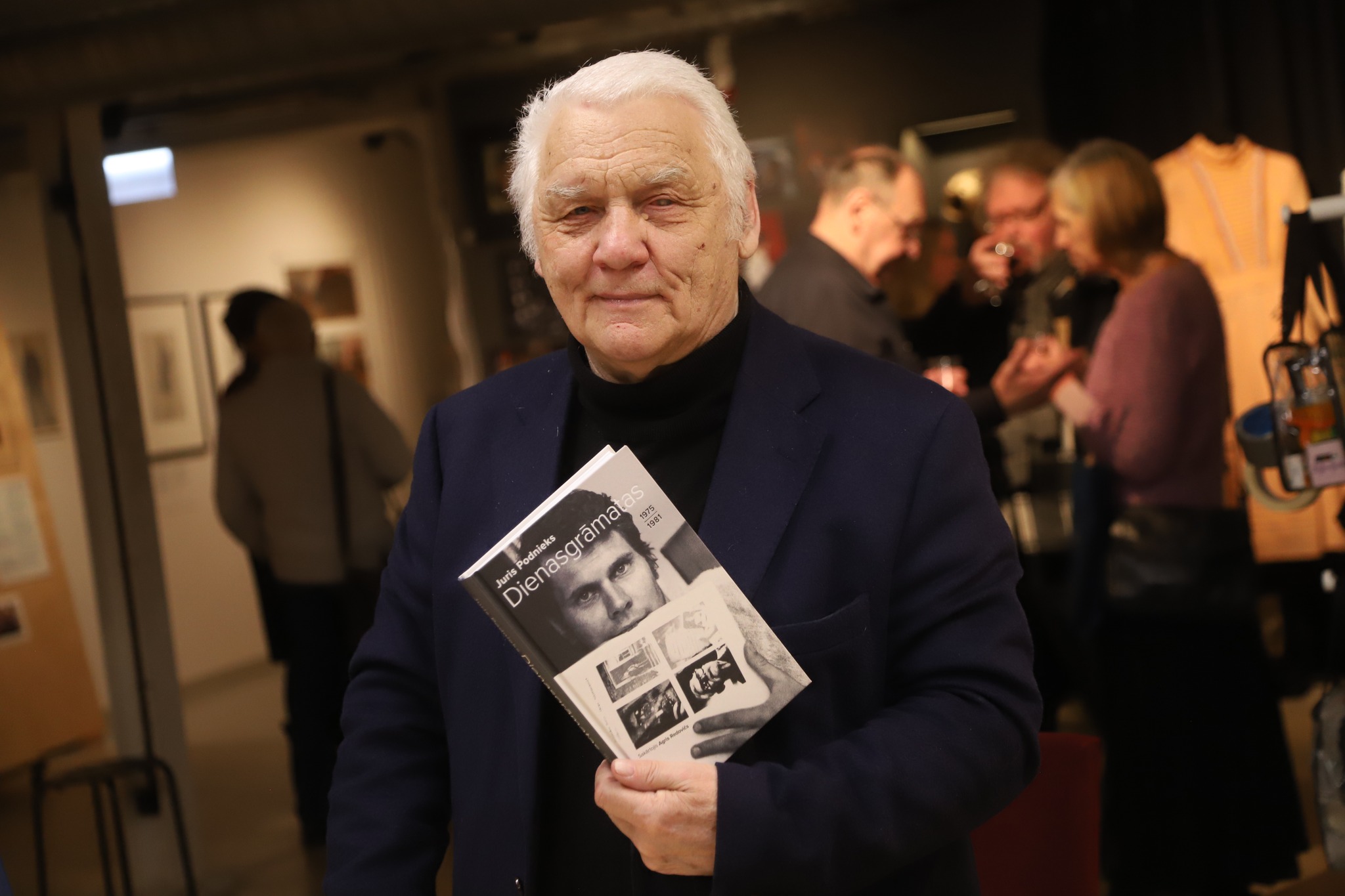 Grāmatas "Juris Podnieks. Dienasgrāmatas 1975–1981 " atvēršanas svētki Kino muzejā. 
Foto: Karīna Miezāja